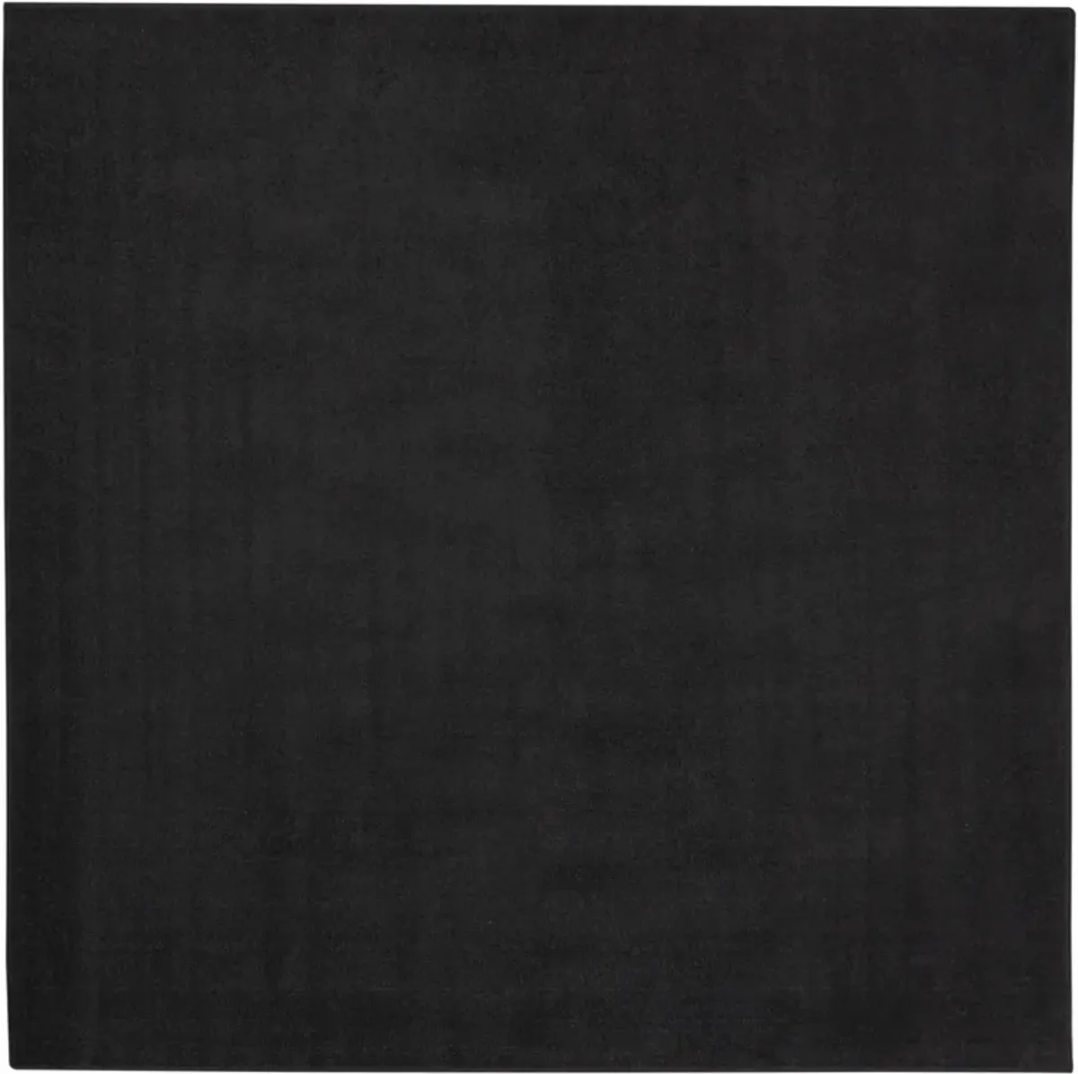 7' X 7' Square Non Skid Indoor / Outdoor Area Rug - Black