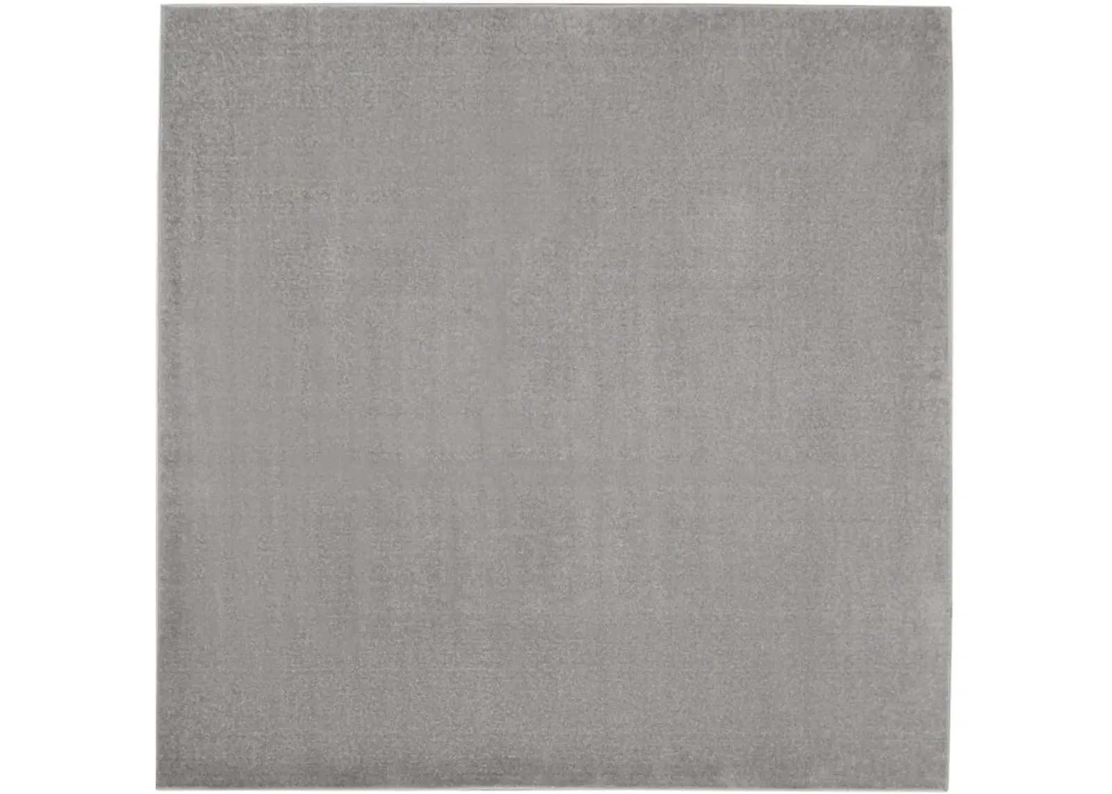 7' X 7' Square Non Skid Indoor / Outdoor Area Rug - Silver Gray