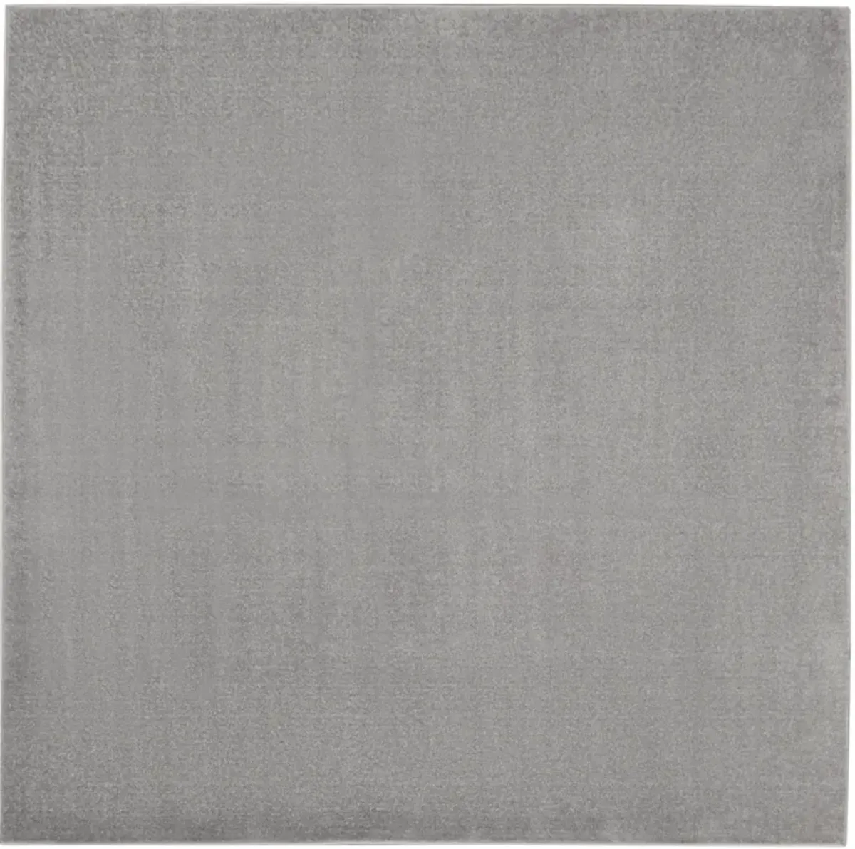 7' X 7' Square Non Skid Indoor / Outdoor Area Rug - Silver Gray