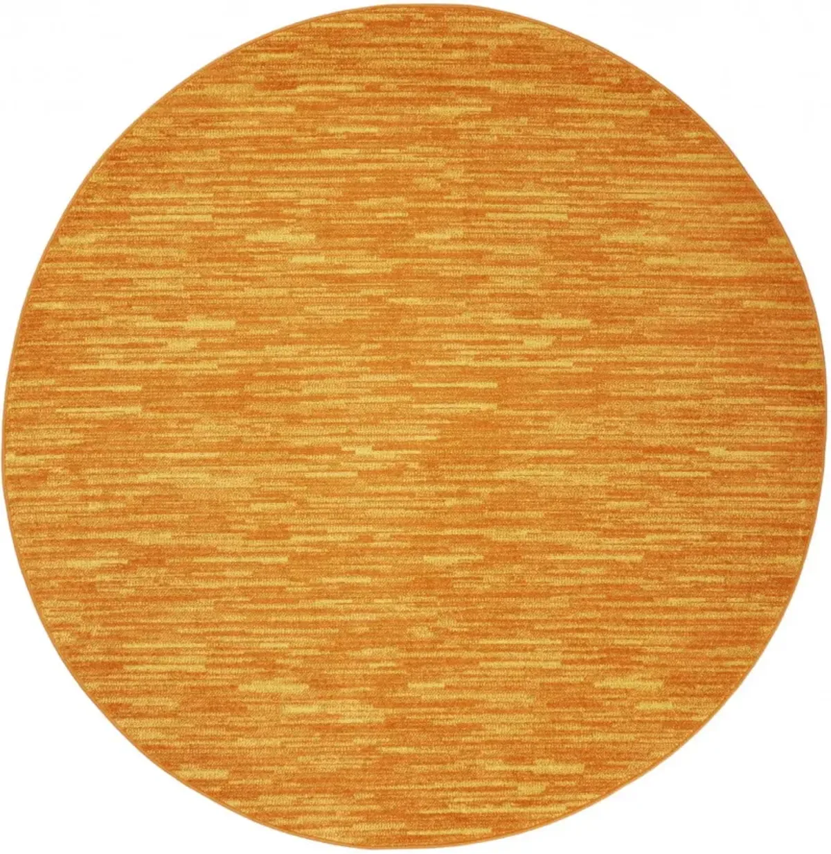 8' X 8' Round Non Skid Indoor / Outdoor Area Rug - Sunburst