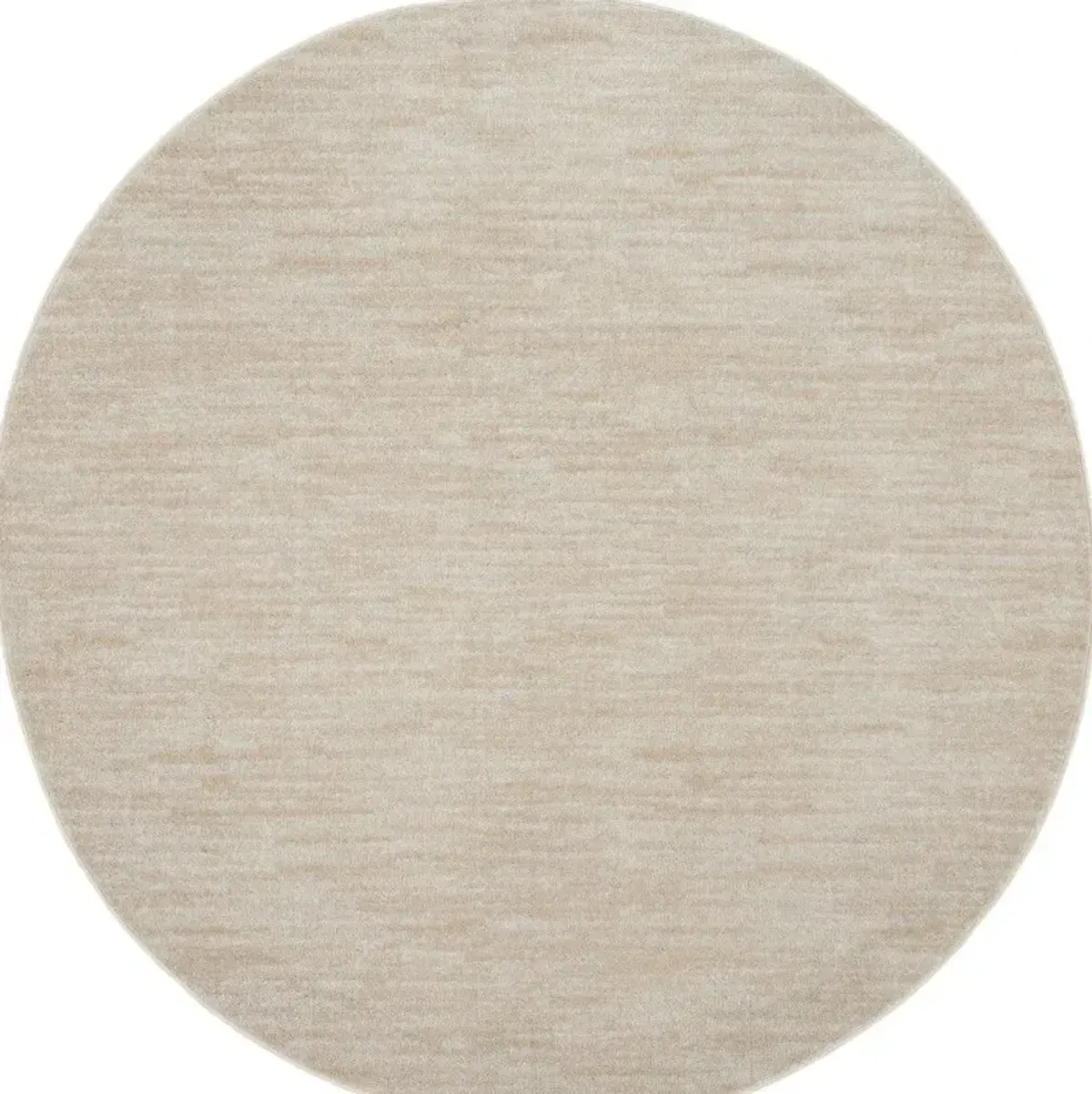 6' X 6' Round Non Skid Indoor / Outdoor Area Rug - Ivory / Beige