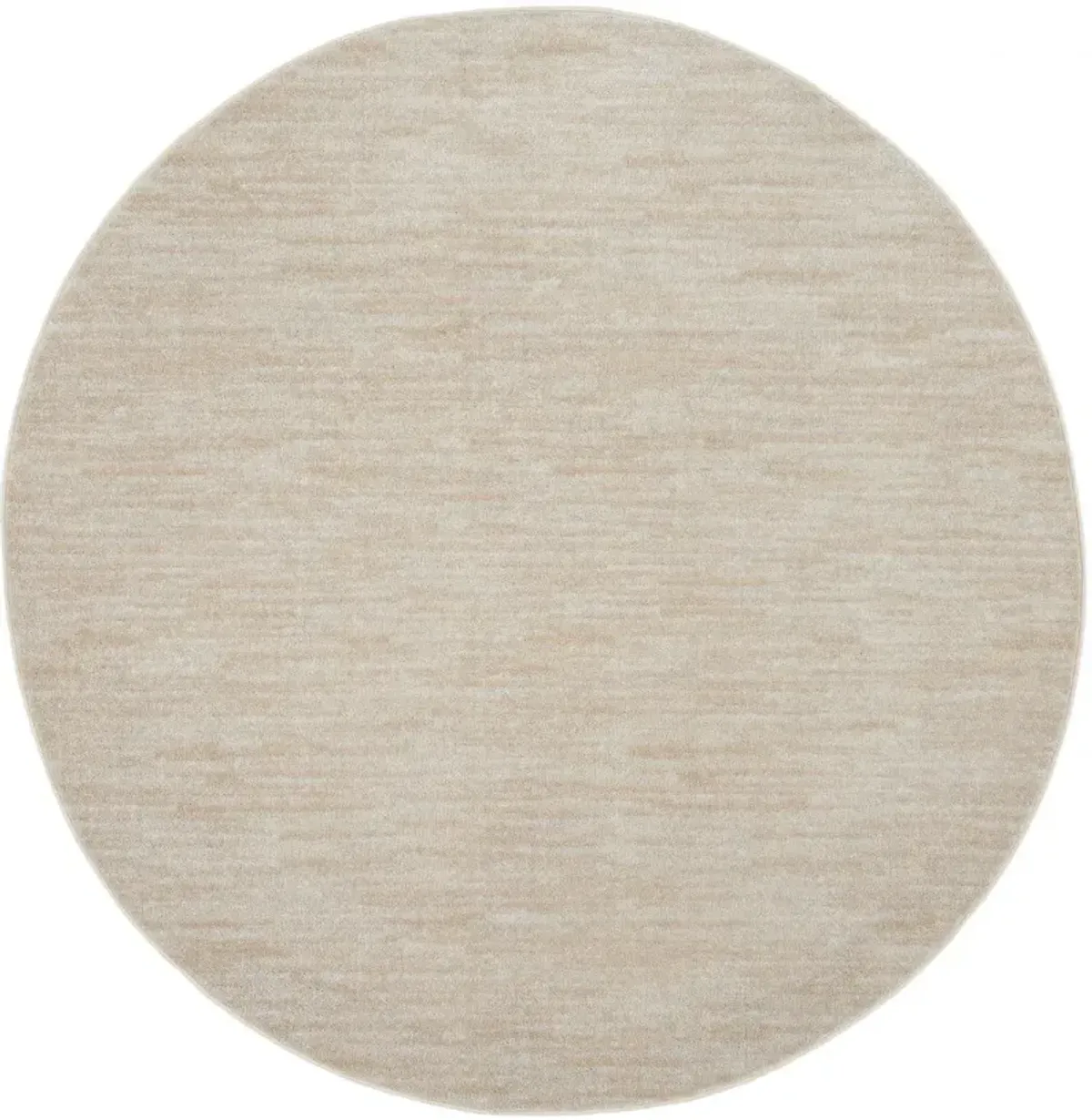 6' X 6' Round Non Skid Indoor / Outdoor Area Rug - Ivory / Beige