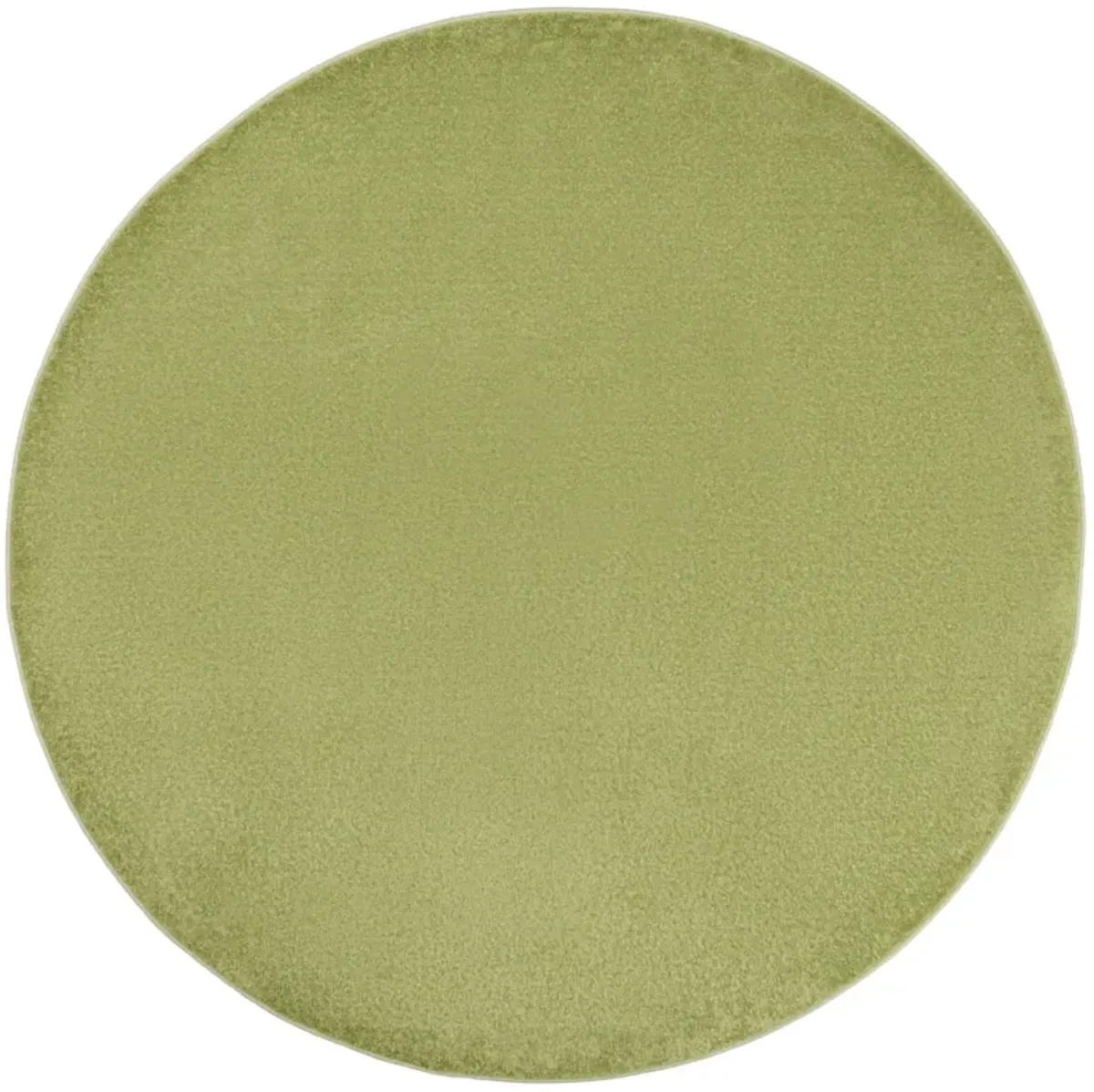 6' X 6' Round Non Skid Indoor / Outdoor Area Rug - Green