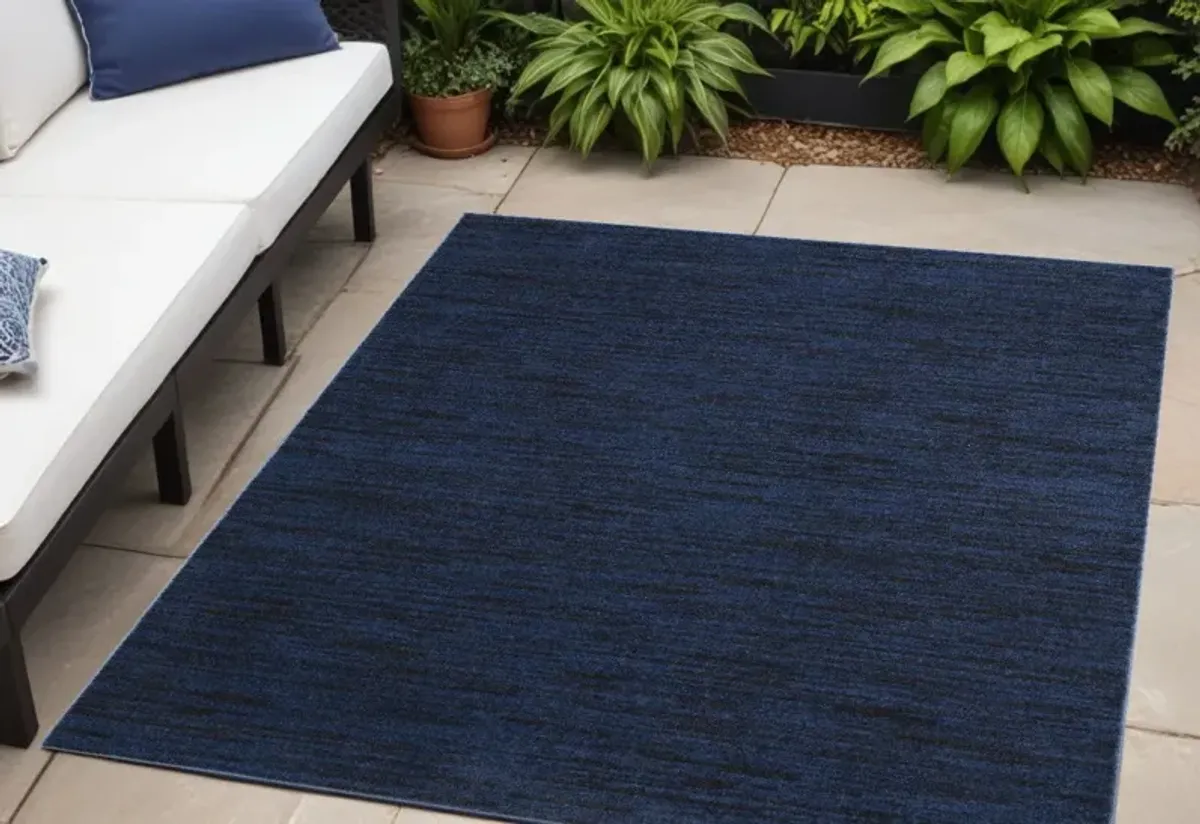 5' Square Indoor / Outdoor Area Rug - Midnight Blue