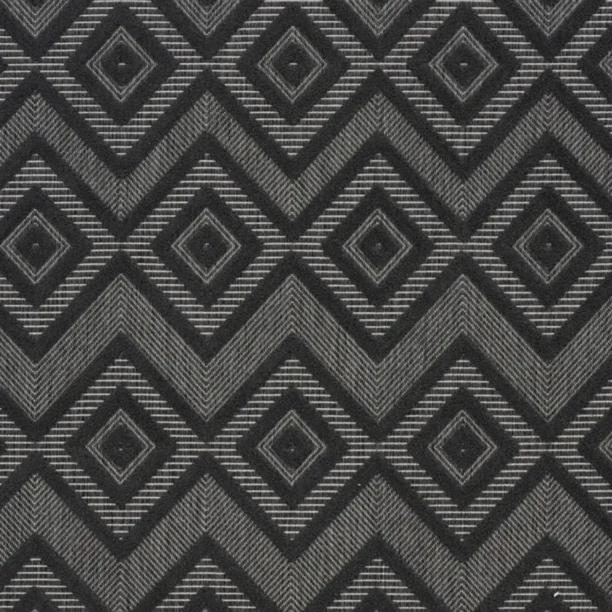 4' X 6' Argyle Indoor / Outdoor Area Rug - Charcoal Black