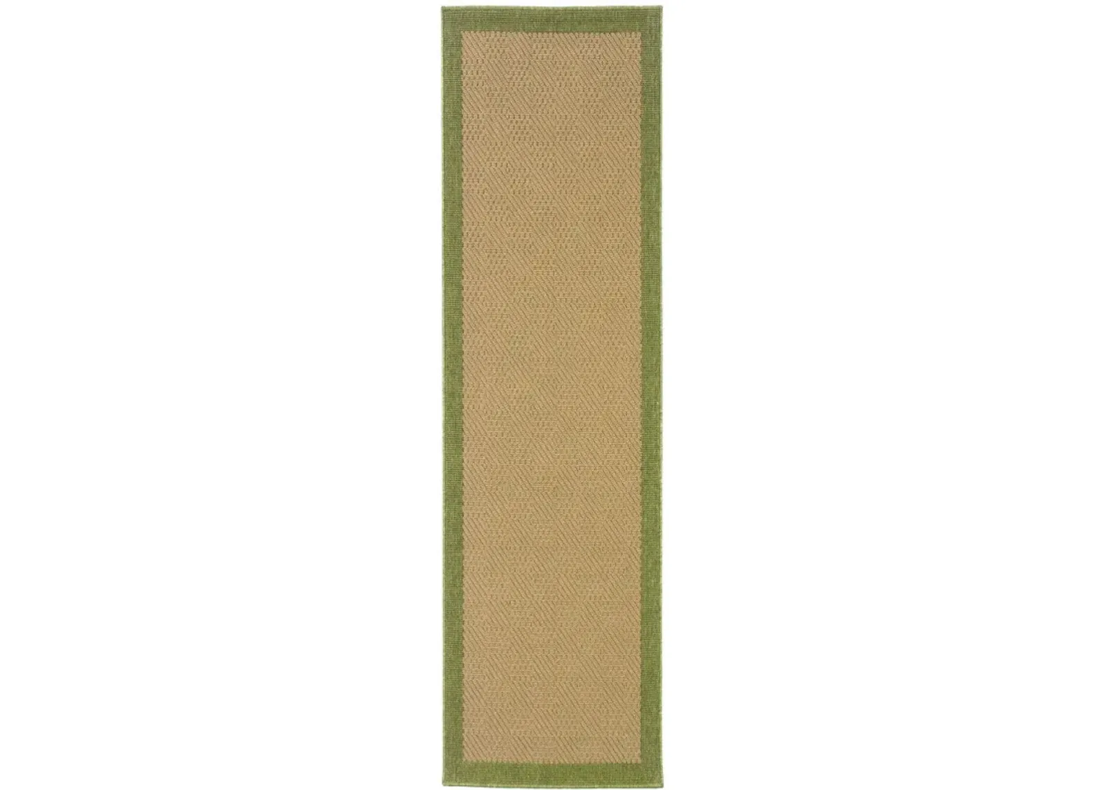 2' X 8' Stain Resistant Area Rug Indoor / Outdoor - Beige