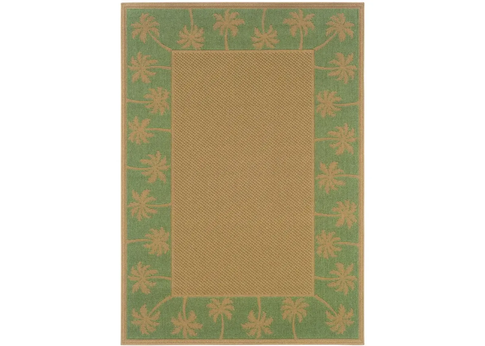 6' X 9' Stain Resistant Area Rug Indoor / Outdoor - Beige