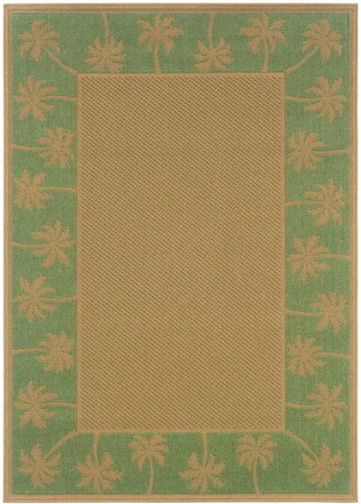 6' X 9' Stain Resistant Area Rug Indoor / Outdoor - Beige