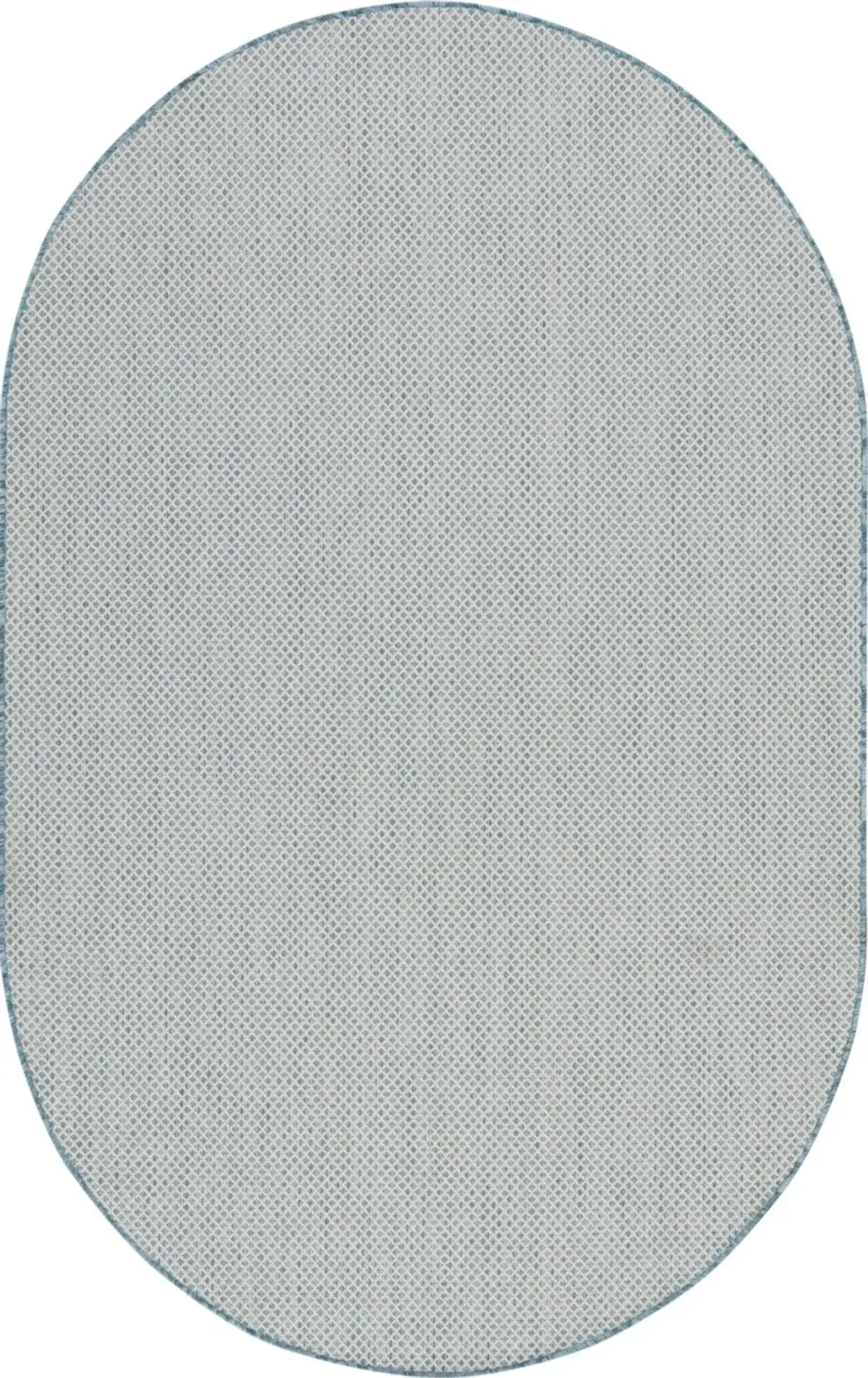 5' X 8' Geometric Power Loom Area Rug - Blue