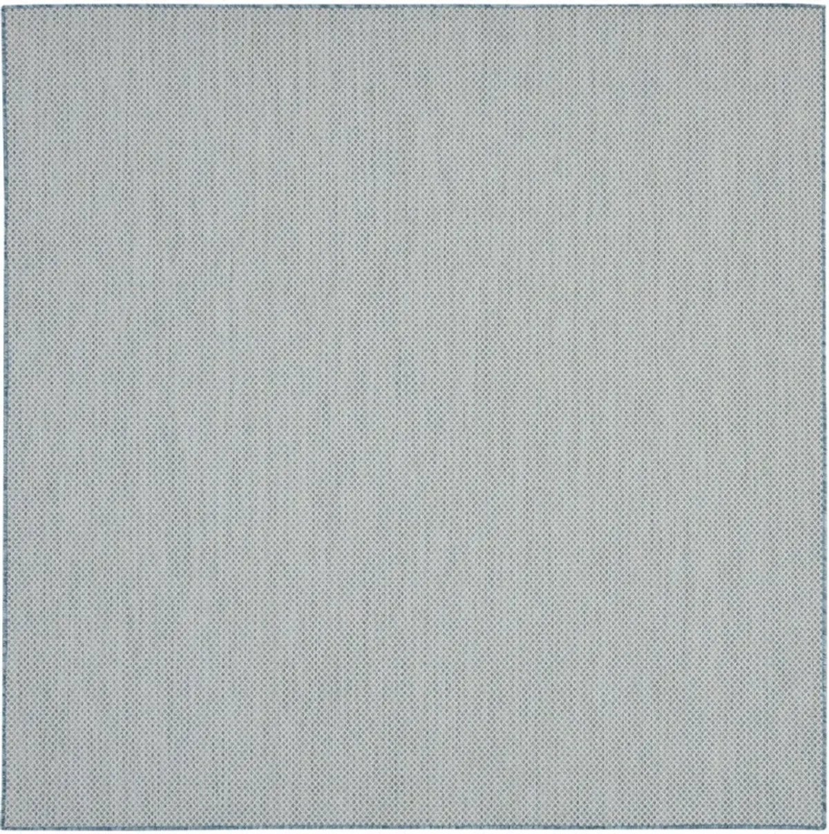 6' Square Geometric Power Loom Area Rug - Blue