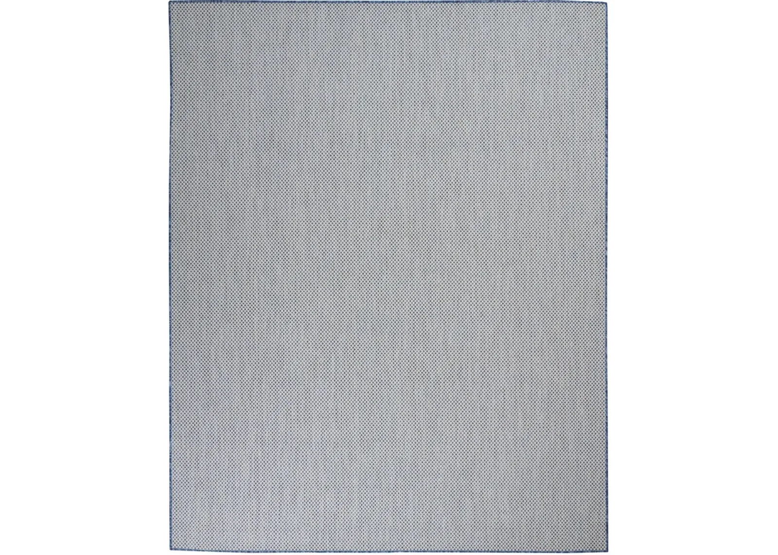 8' X 10' Geometric Power Loom Area Rug - Blue