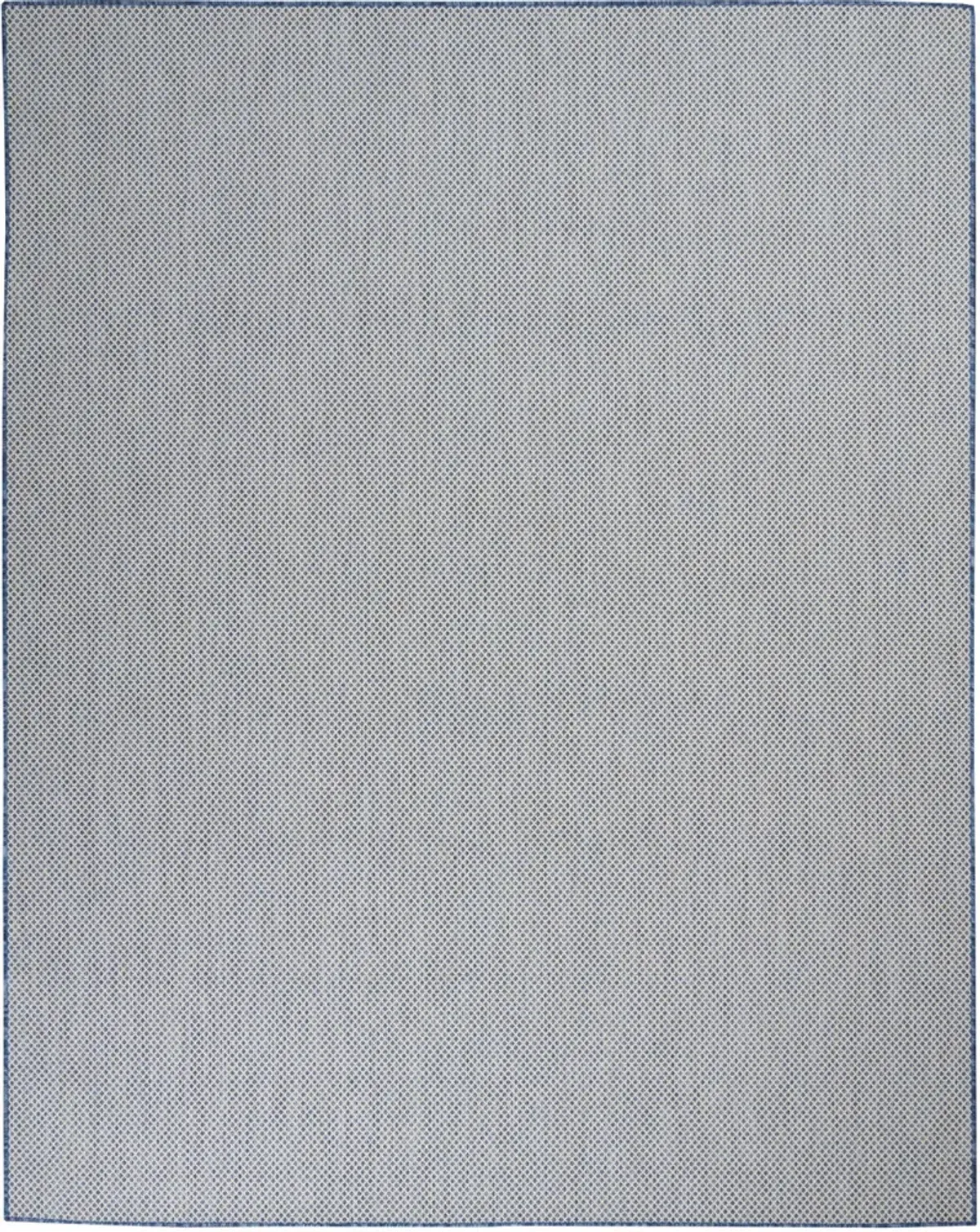 8' X 10' Geometric Power Loom Area Rug - Blue