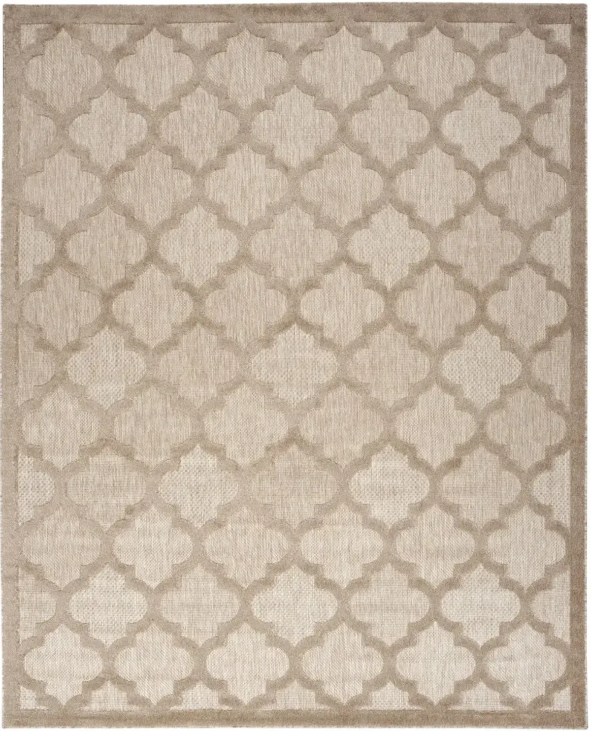 9' X 12' Geometric Flatweave Area Rug - Beige