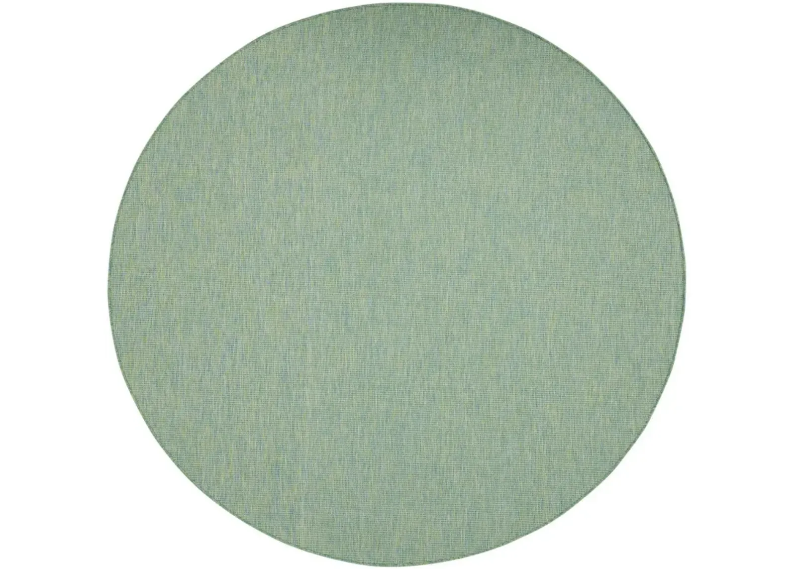 8' Round Power Loom Area Rug - Blue