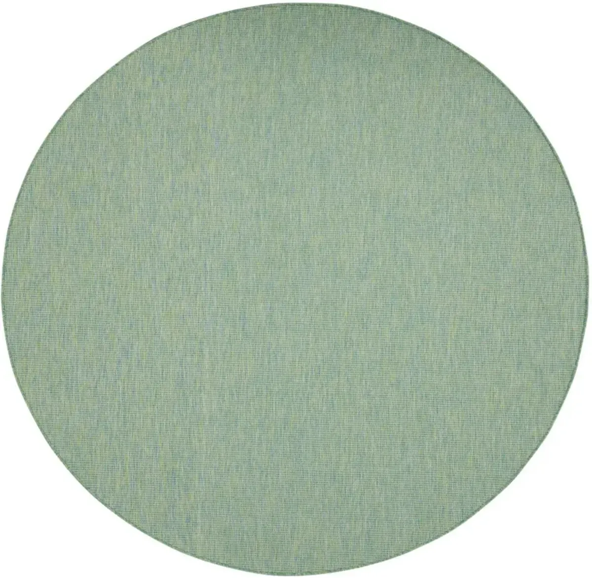 8' Round Power Loom Area Rug - Blue