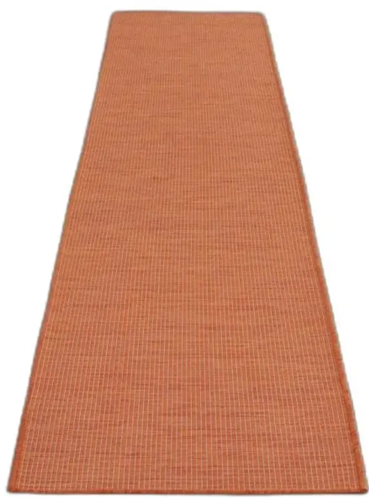 12' Power Loom Runner Rug - Rust