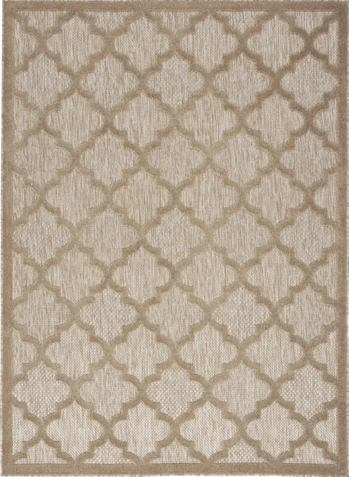 6' X 9' Geometric Flatweave Area Rug - Beige
