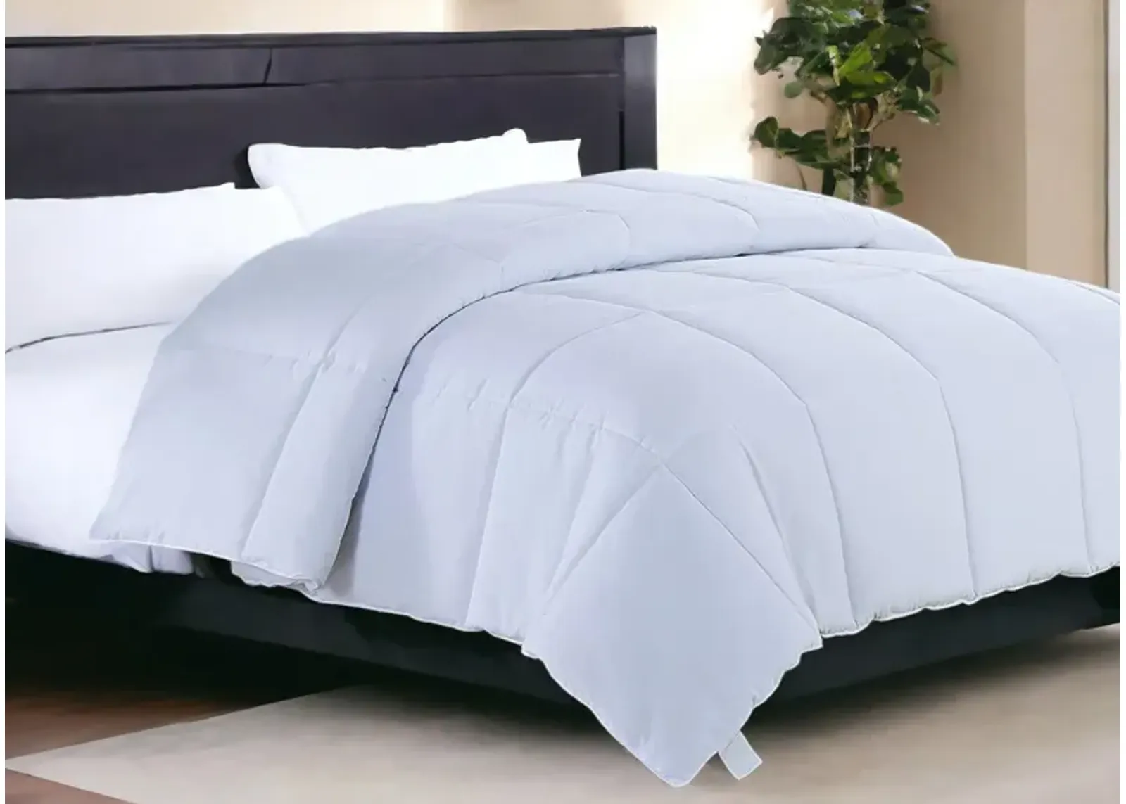 Medium Weight Hypoallergenic Down Alternative Comforter Duvet Insert - White - Twin