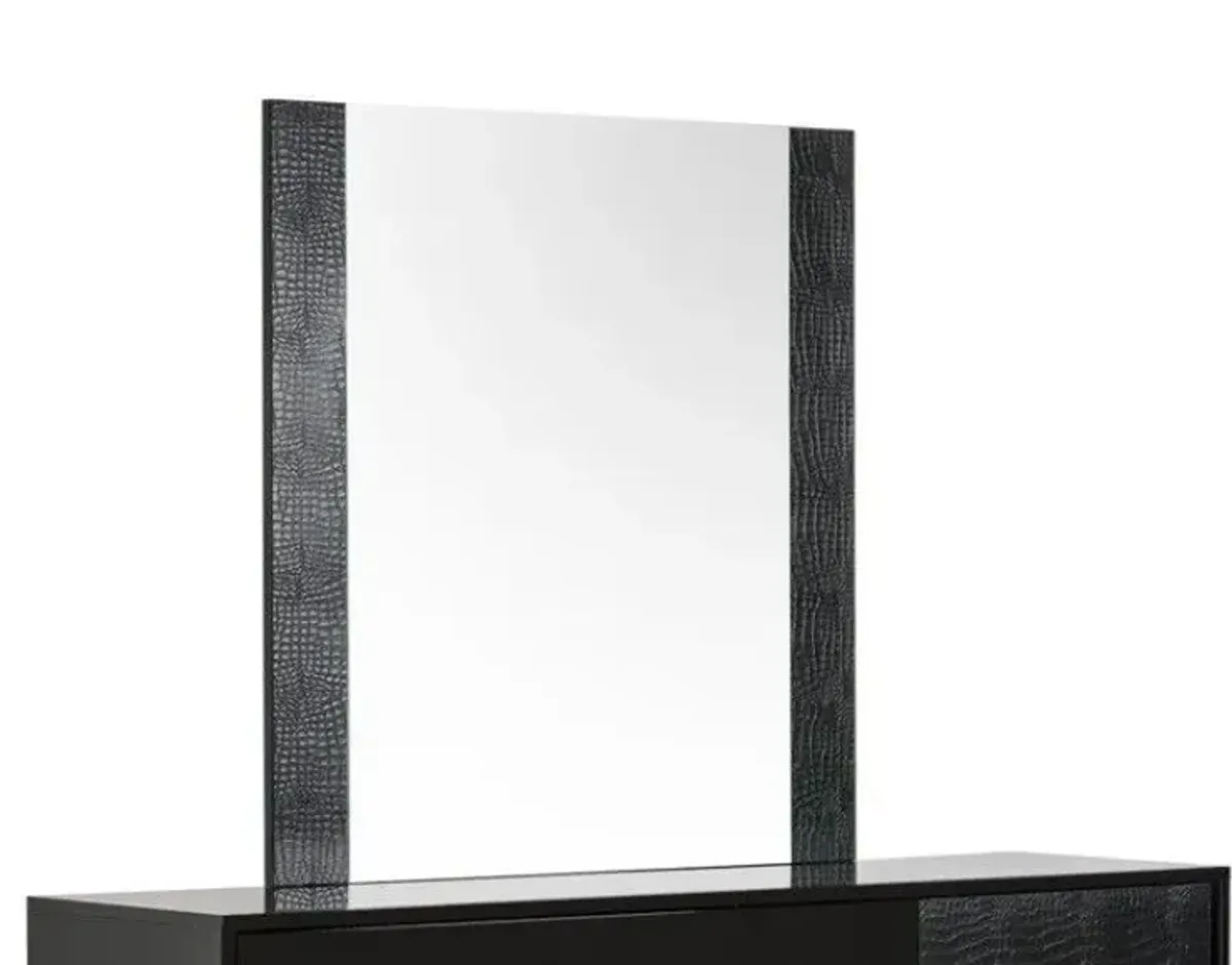 41" Glass Mirror - Black