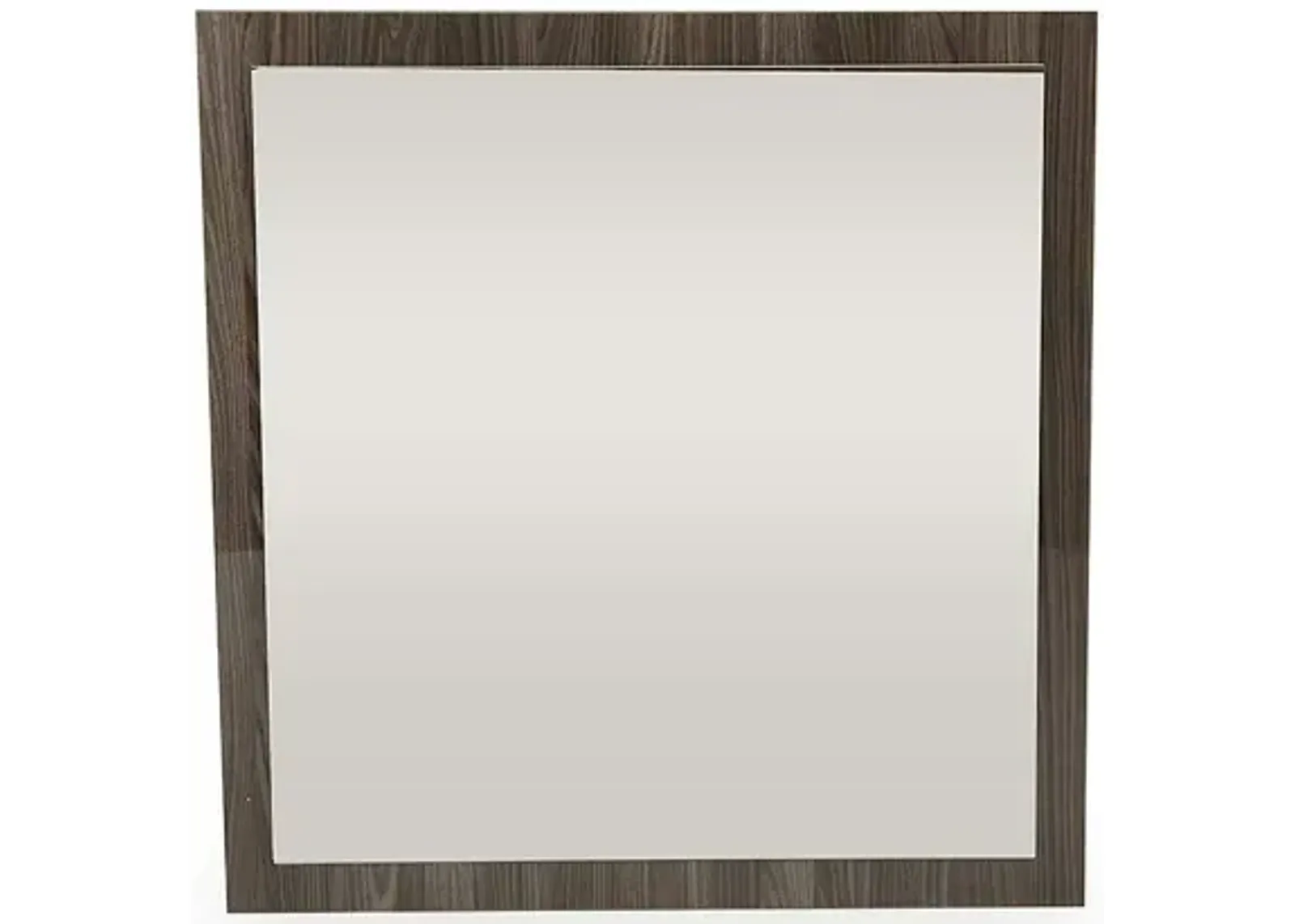 41" Veneer And Glass Mirror - Gray