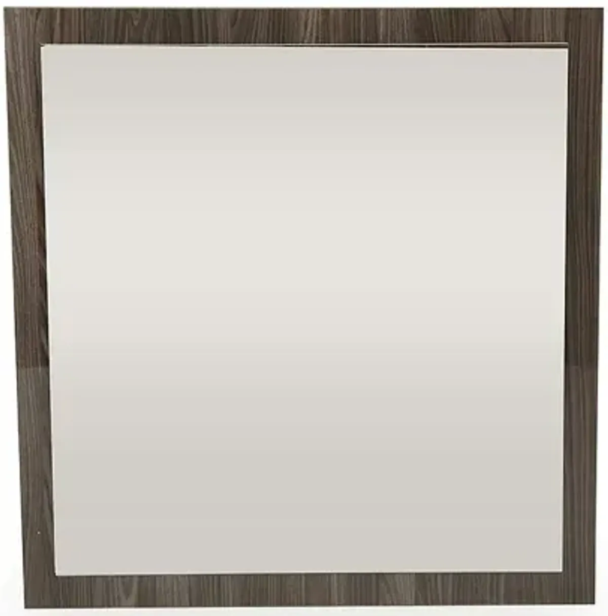 41" Veneer And Glass Mirror - Gray