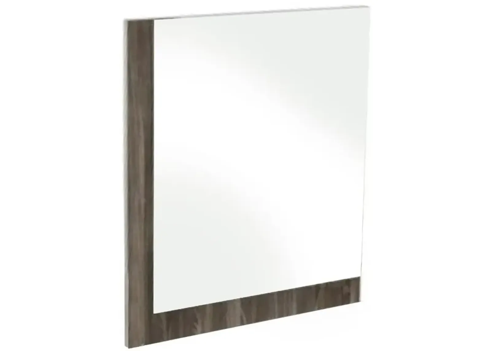 39" Veneer And Glass Mirror - Ebony