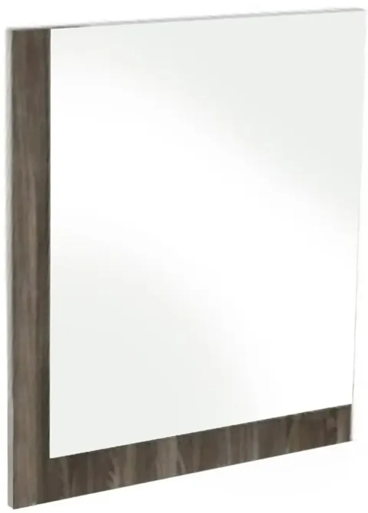 39" Veneer And Glass Mirror - Ebony