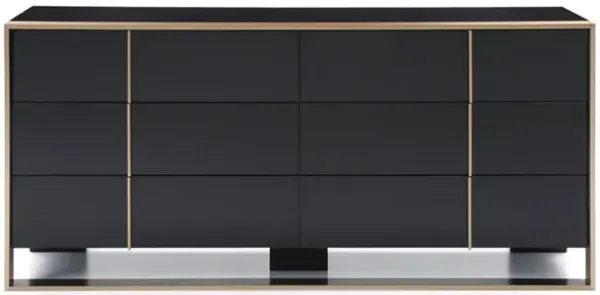 Dresser - Black / Brushed Bronze