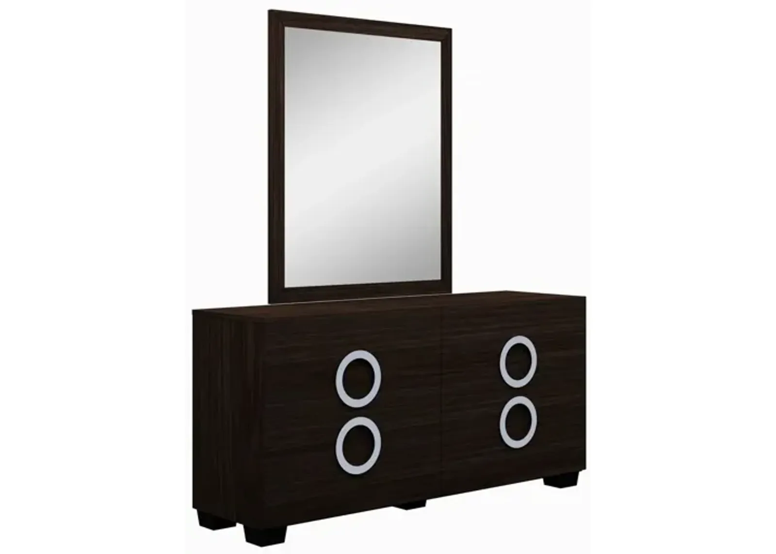 Refined Wenge High Gloss Dresser - Brown