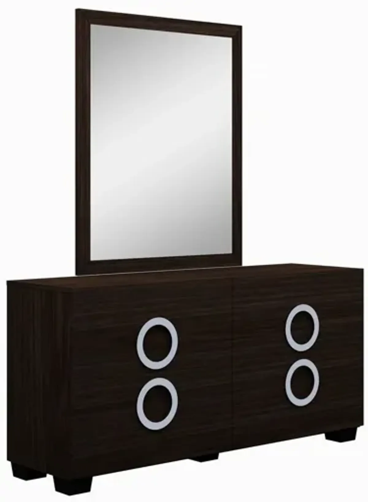 Refined Wenge High Gloss Dresser - Brown