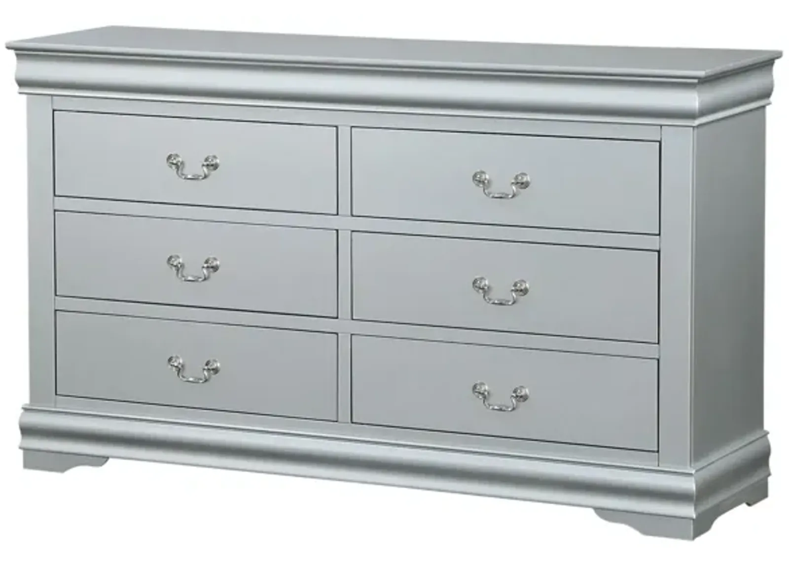 Solid Wood Double Dresser - Gray