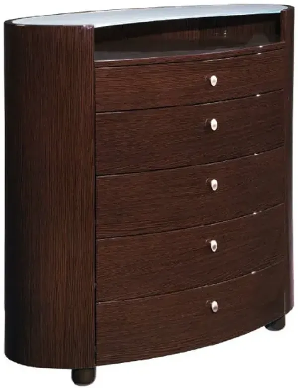Solid Manufactured Wood Chest - Brown