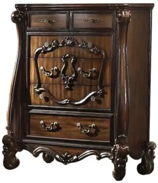 Solid Wood Six Drawer Chest - Brown