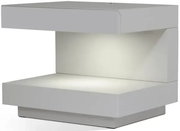 Veneer Nightstand - Gray