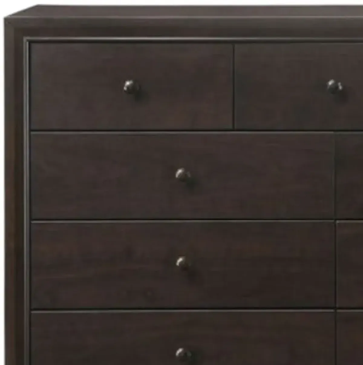 Solid And Manufactured Wood Double Dresser - Espresso