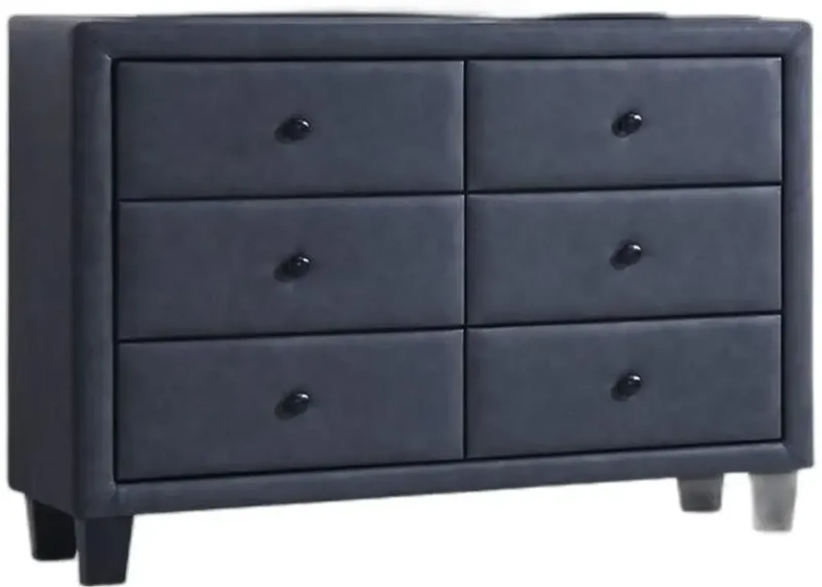 2 Tone PU Wood Dresser - Gray