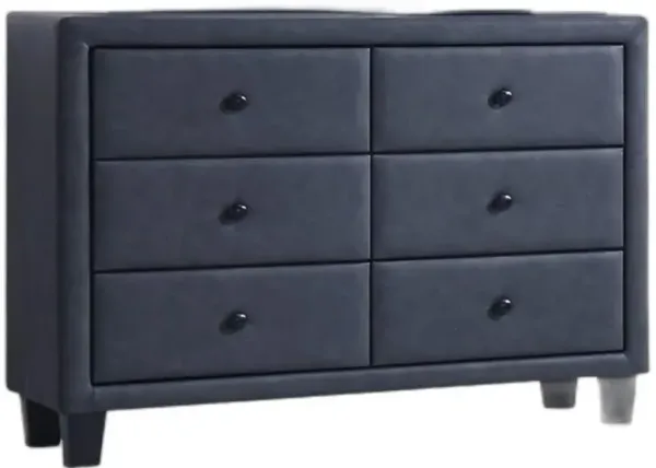 2 Tone PU Wood Dresser - Gray