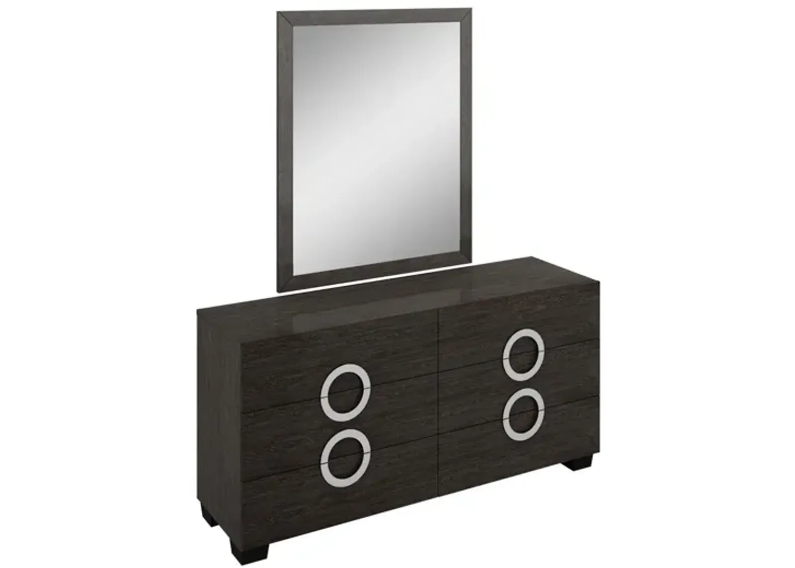 High Gloss Dresser - Refined Gray