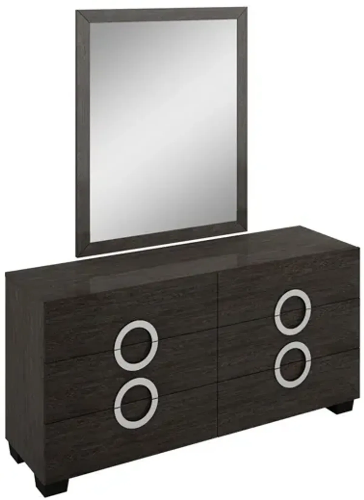 High Gloss Dresser - Refined Gray