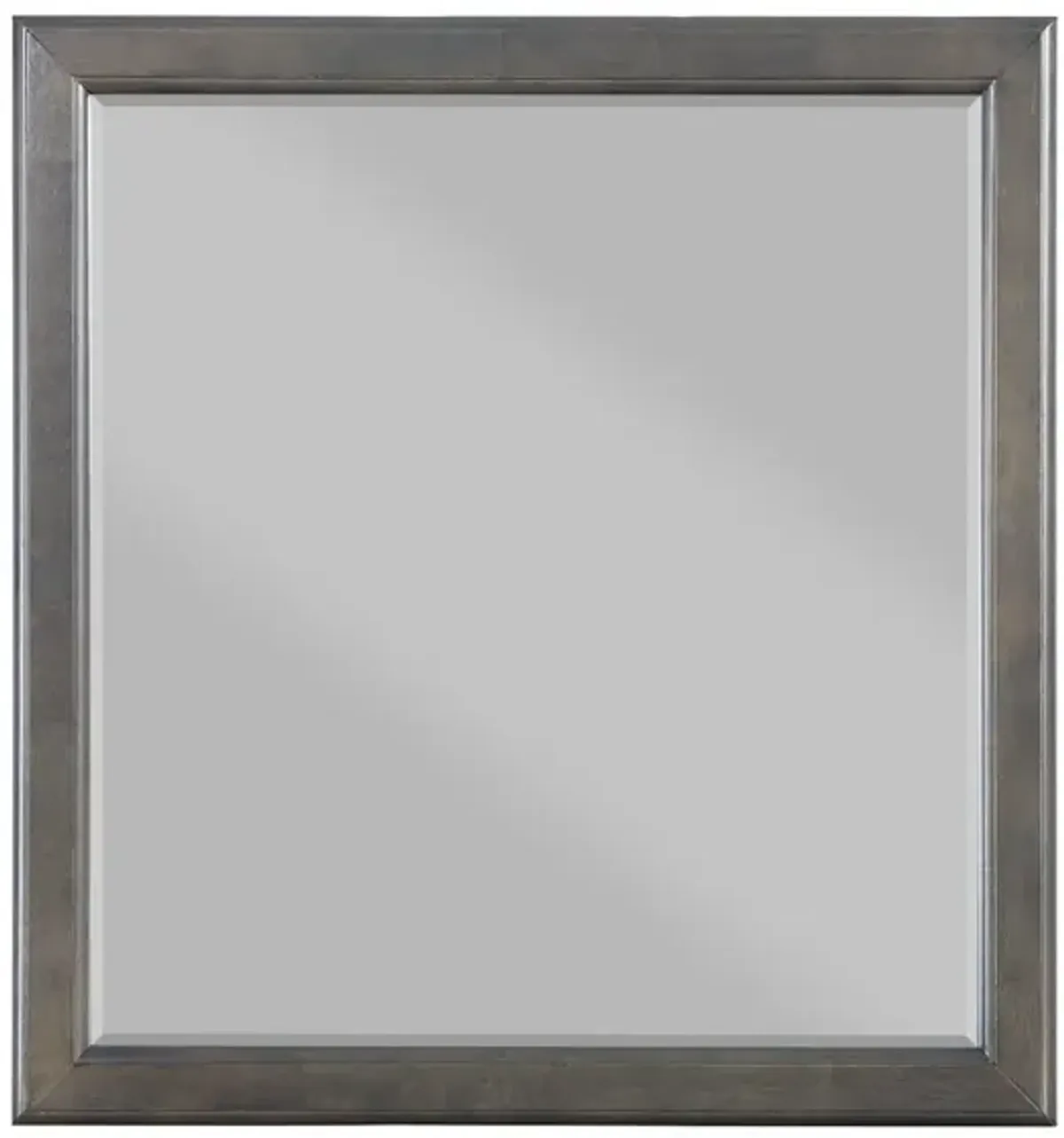 38" Wall Mounted Accent Mirror Rectangle - Silver