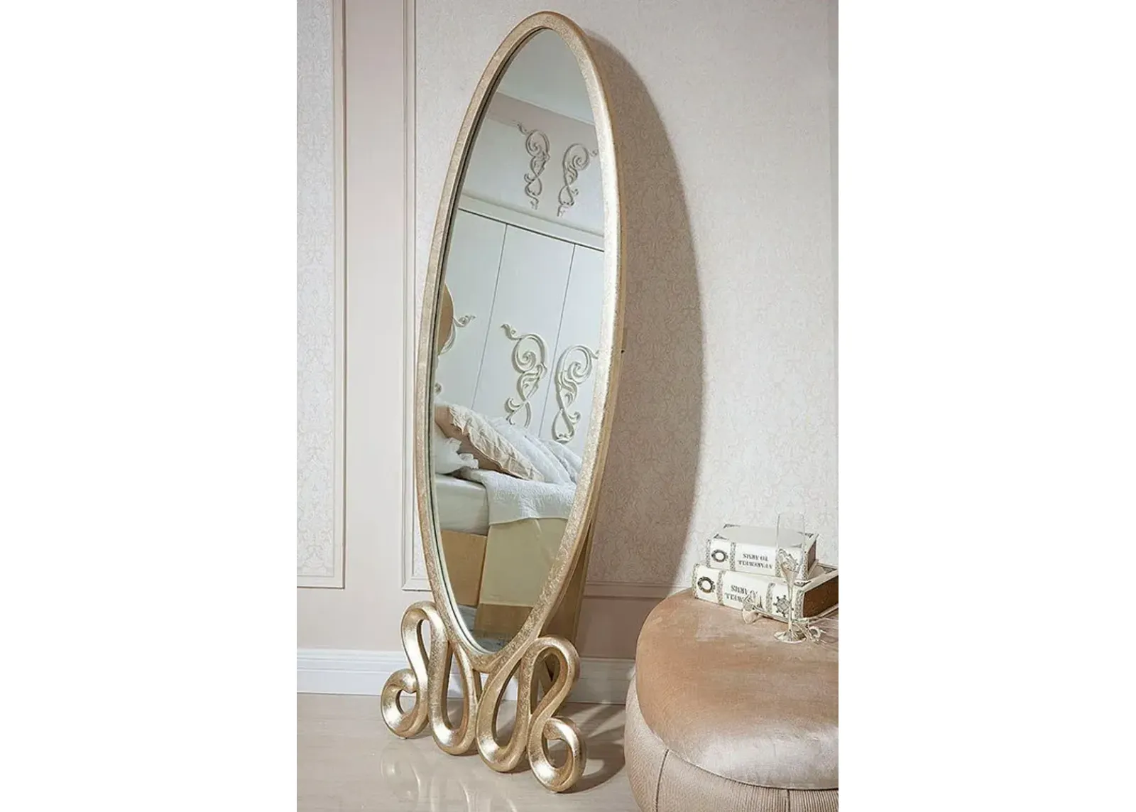 71" Transitional Mirror - Gold