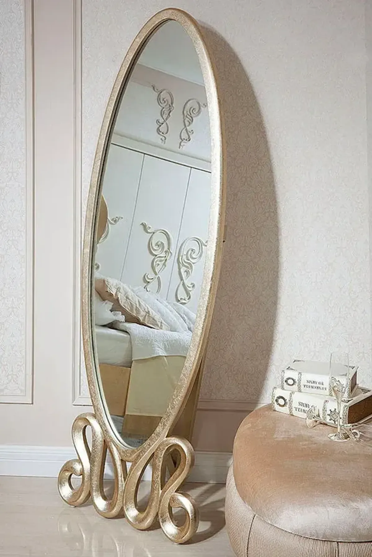 71" Transitional Mirror - Gold