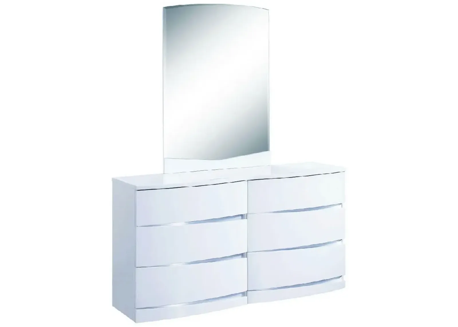 Exquisite High Gloss Dresser - White