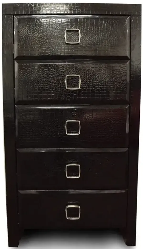 Five Drawer Standard Chest - Black