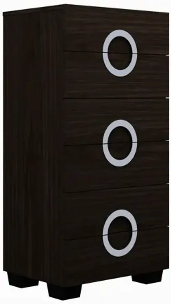 Refined Wenge High Gloss Chest - Brown