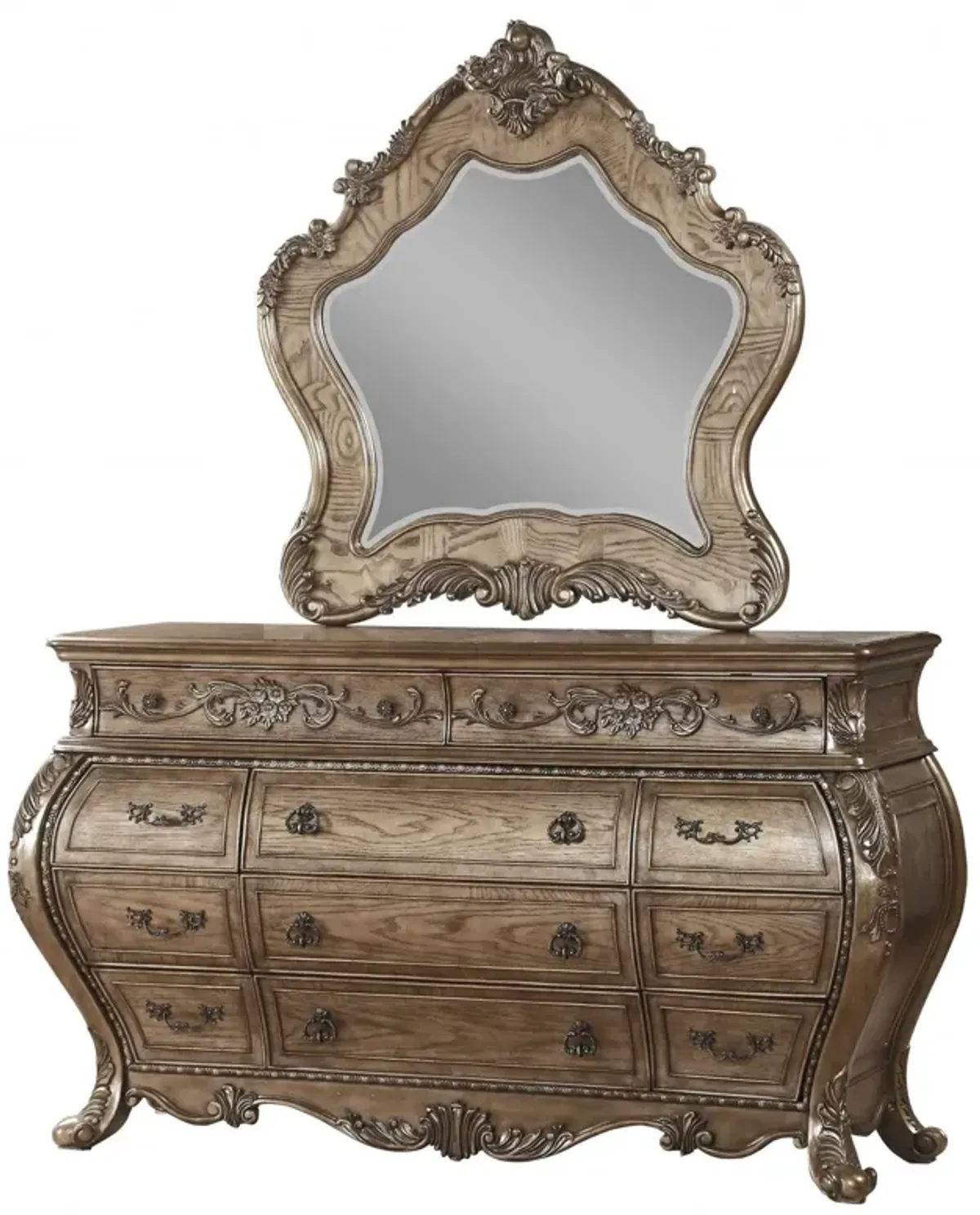 23" Solid Wood Combo Dresser - Brown