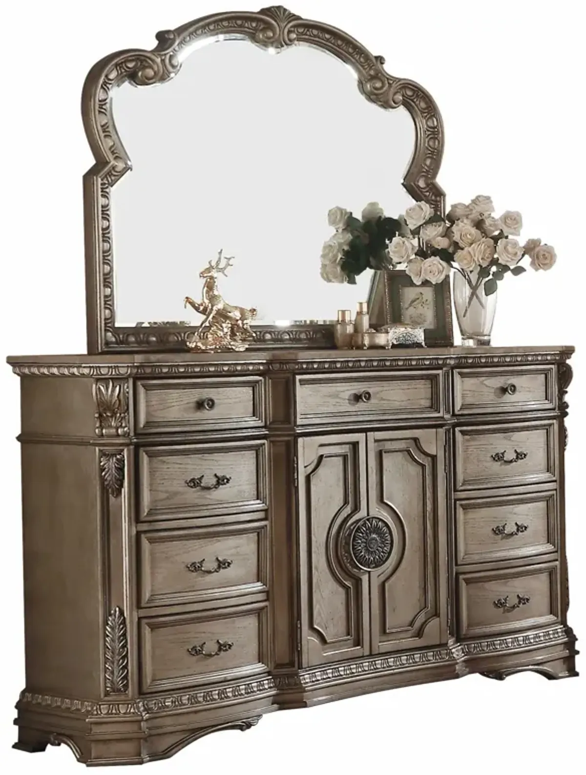 Wood Combo Dresser - Brown