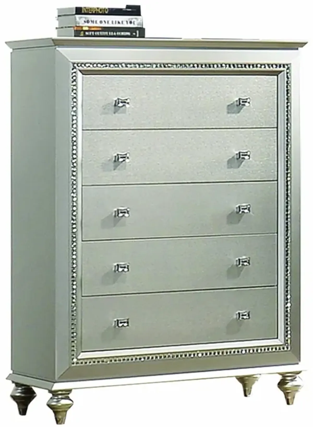 Five Drawer Standard Chest - Champagne