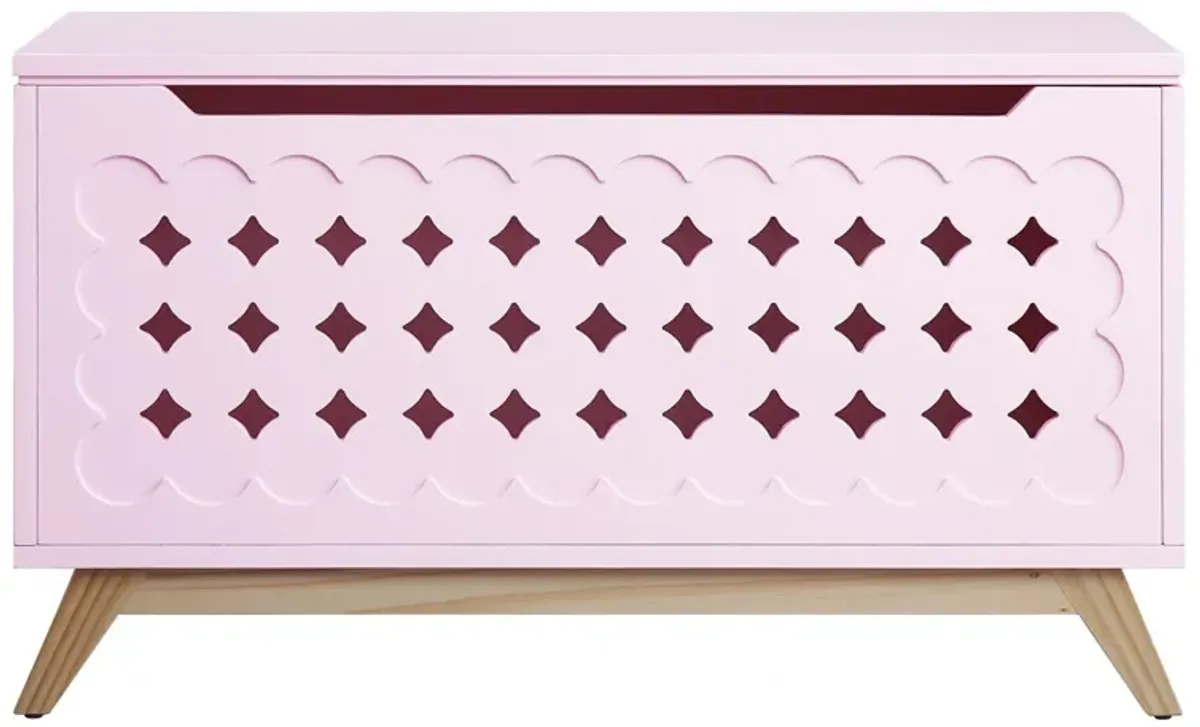 Wood Youth Chest - Pink Natural