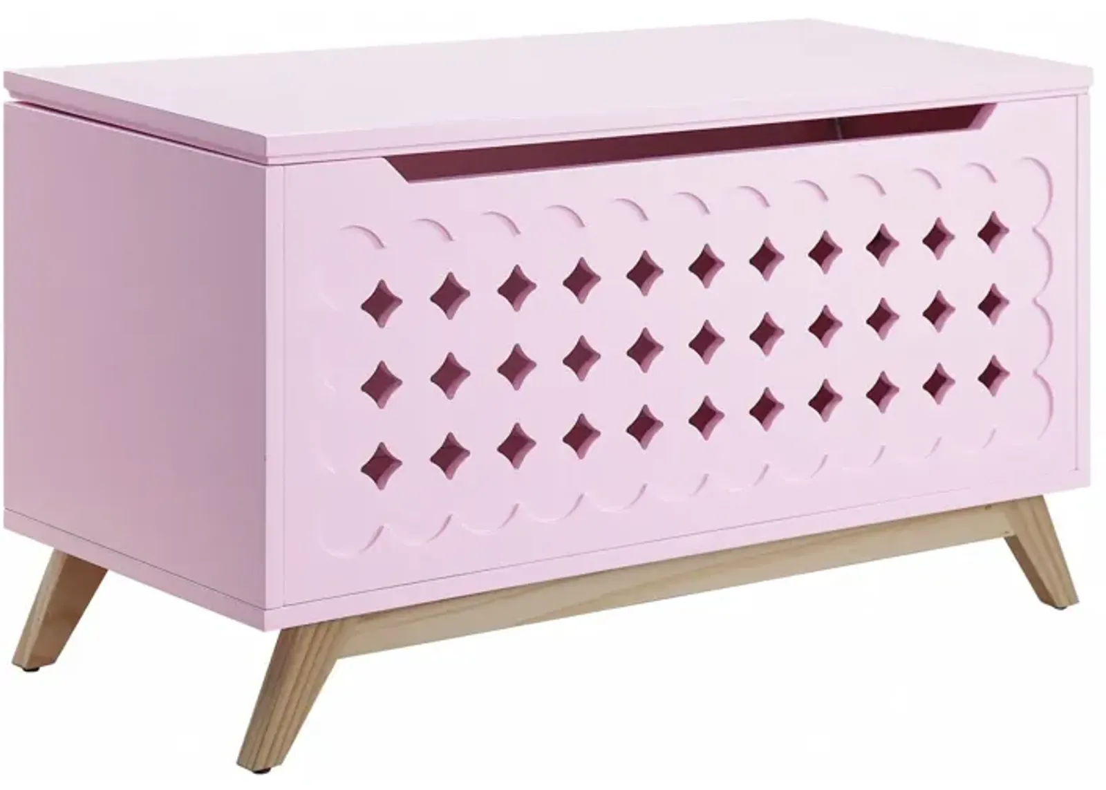 Wood Youth Chest - Pink Natural